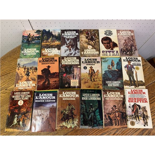 LOT OF LOUIS LAMOUR WESTERN NOVELS