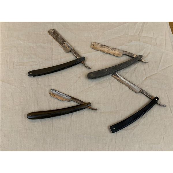 ANTIQUE STRAIGHT RAZOR LOT