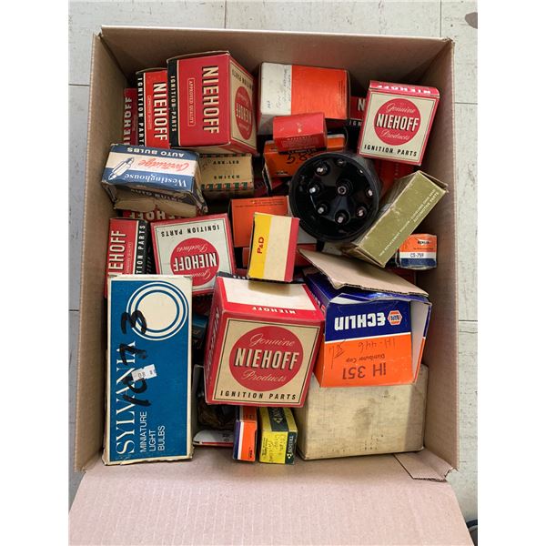 BOX OF NOS AUTOMOTIVE PARTS