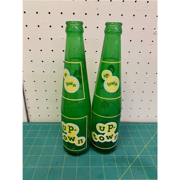 LOT OF UPTOWN SODA POP BOTTLES