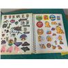 Image 1 : PHOTO ALBUM OF APPROX 200 VINTAGE STICKERS SMURFS GARFIELD SCRATCH AND SNIFF GREMLINS AND MORE