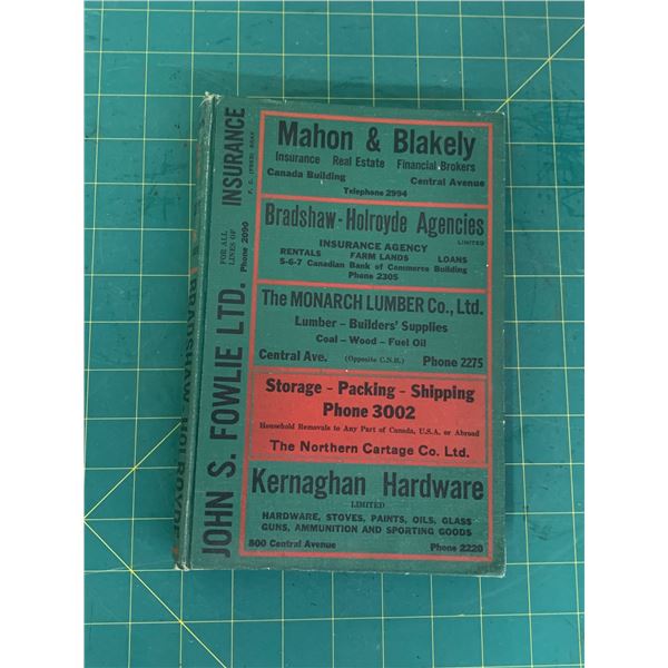 1955 PRINCE ALBERT SASK CITY DIRECTORY PHONE ADDRESS BOOK