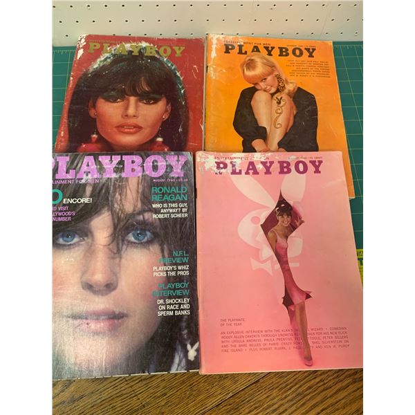 VINTAGE LOT PLAYBOYS ADULT MAGAZINES