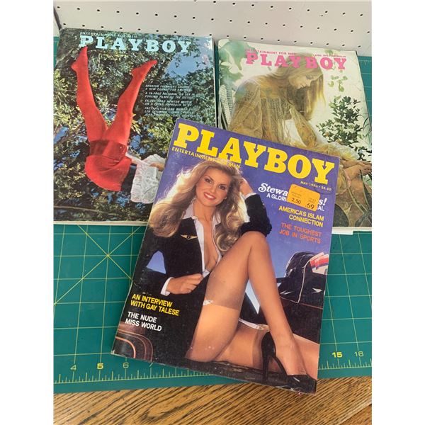 VINTAGE LOT PLAYBOYS ADULT MAGAZINES