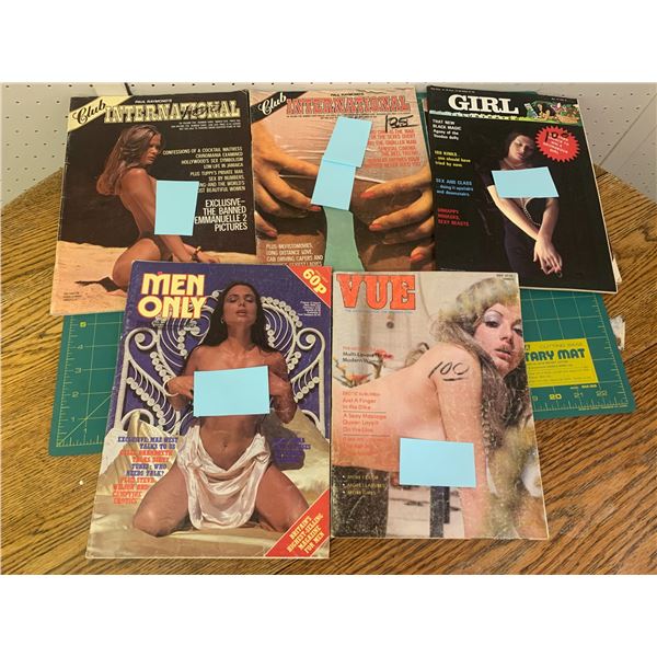 LOT OF VINTAGE ADULT MAGAZINES