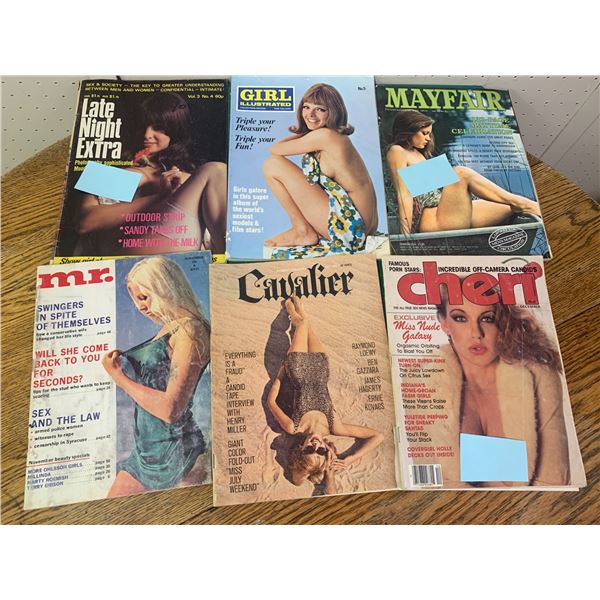 LOT OF VINTAGE ADULT MAGAZINES
