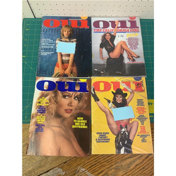 LOT OF OUI VINTAGE ADULT MAGAZINES