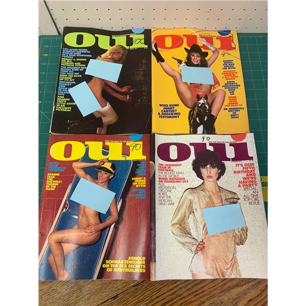 LOT OF OUI VINTAGE ADULT MAGAZINES