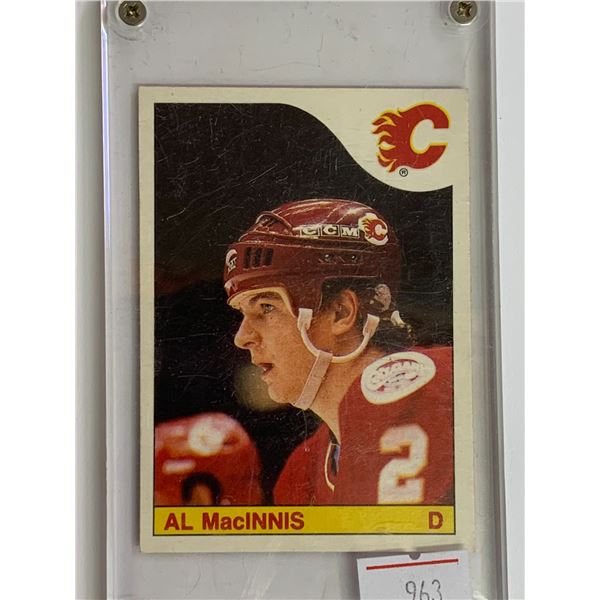 1985-86 ROOKIE CARD OPEECHEE AL MACINNIS