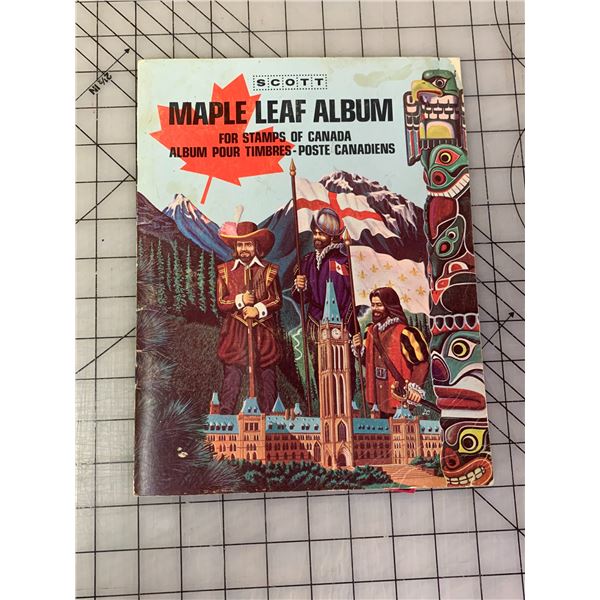 SCOTT MAPLE LEAF STAMP COLLECTORS BOOK WITH MANY STAMPS