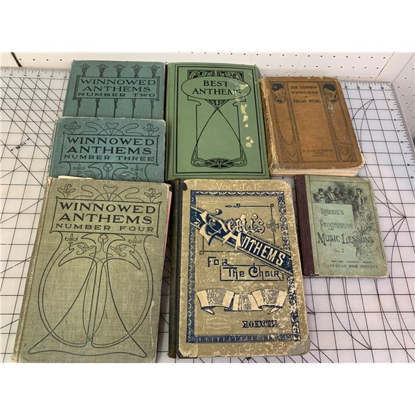 LOT OF ANTIQUE MUSIC BOOKS