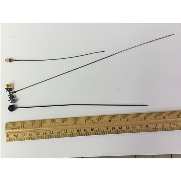 LOT OF ANTIQUE HAT PINS