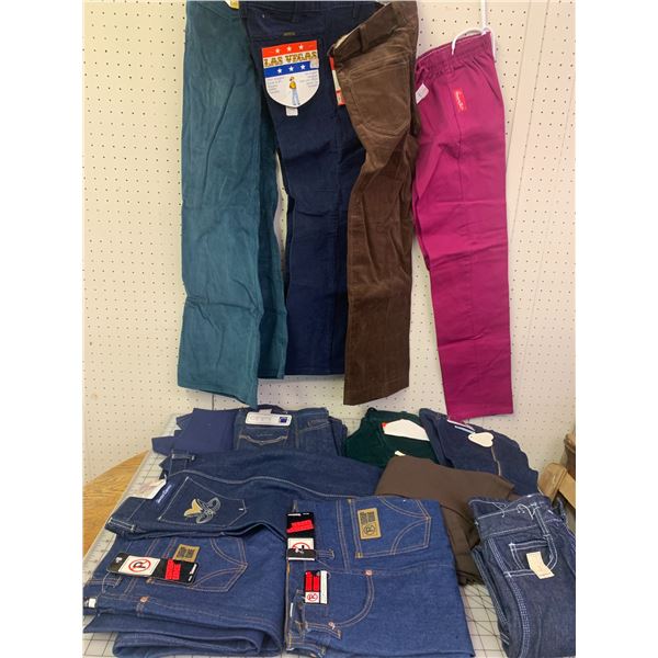VINTAGE NOS TEEN KID PANTS BELLBOTTOMS DENIM CORDUROY AND MORE