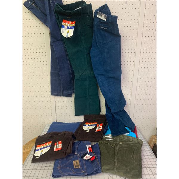 VINTAGE NOS TEEN KID PANTS BELLBOTTOMS DENIM CORDUROY AND MORE