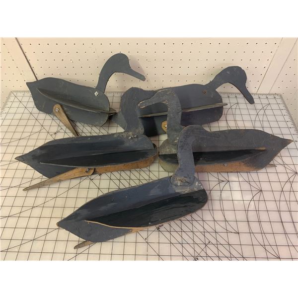 LOT OF VINTAGE HOMEMADE DUCK DECOYS