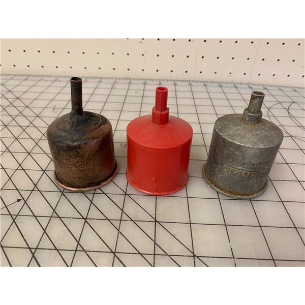 LOT OF 3 COLEMAN FUNNELS