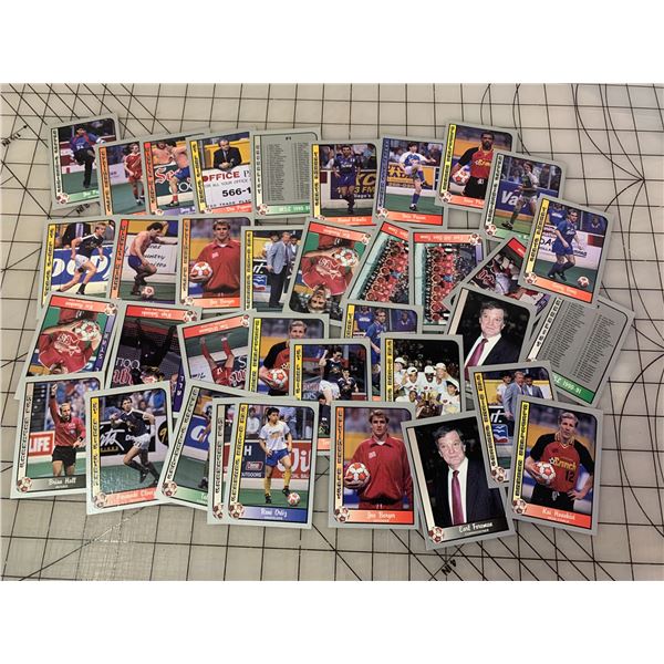 LOT OF 1990s SOCCER CARDS