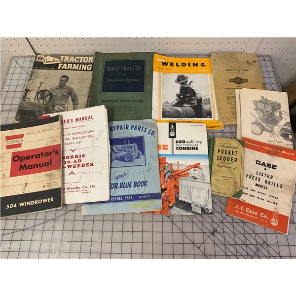 LOT OF OLD FARMING RELATED MANUALS ETC