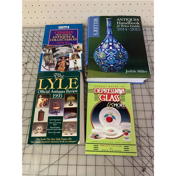 LOT OF ANTIQUES PRICE AND IDENTIFICATION BOOKS