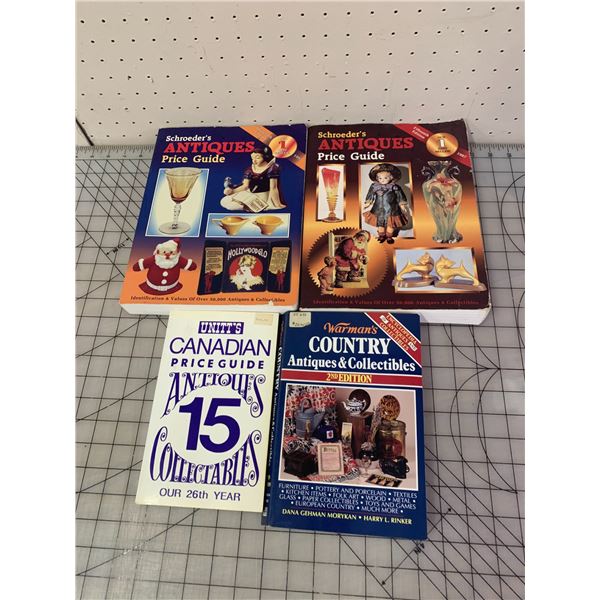 LOT OF ANTIQUES PRICE AND IDENTIFICATION BOOKS