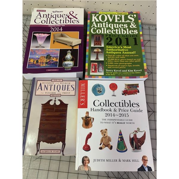 LOT OF ANTIQUES PRICE AND IDENTIFICATION BOOKS