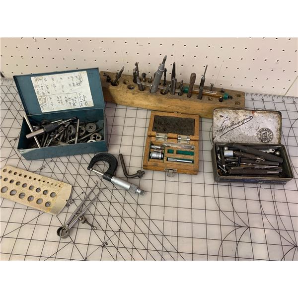 LOT OF TAPS DIES PUNCHES ETC