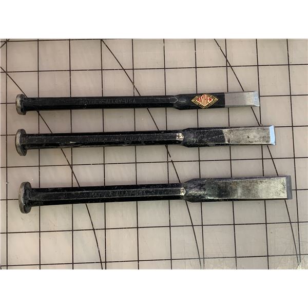 LOT OF MAYHEM USA CHISELS
