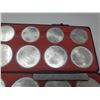 Image 3 : Montreal Olympics 1976 28 coin silver dollar collection