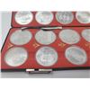 Image 4 : Montreal Olympics 1976 28 coin silver dollar collection