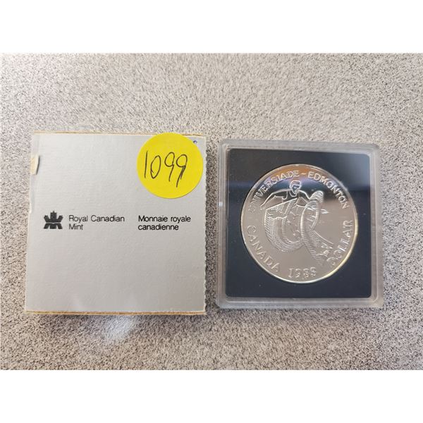 1983 Canada silver dollar Edmonton