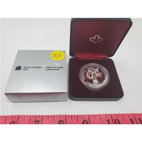 1983 Canada silver dollar Edmonton