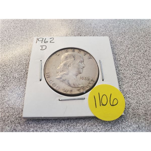 1962 D US half dollar