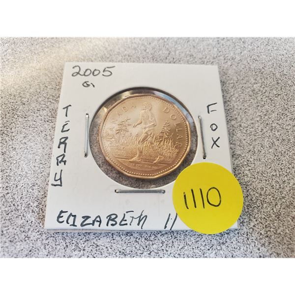 2005 Terry Fox Canada loonie