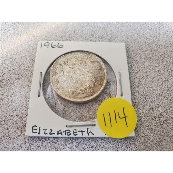 1966 Canada silver 50 cents