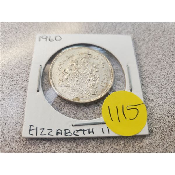 1960 Canada silver 50 cents