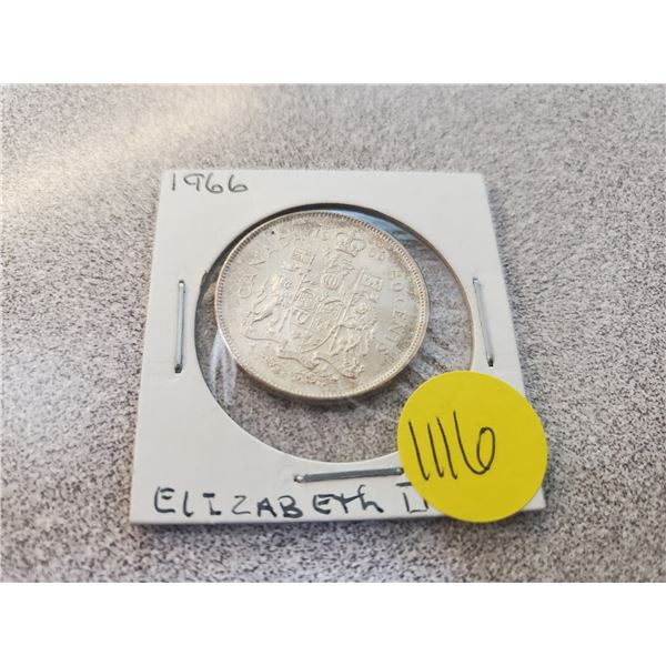 1966 Canada silver 50 cents