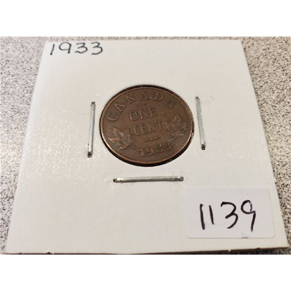 1933 One Cent