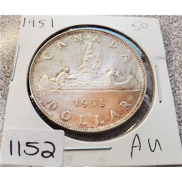 1951 Canada Silver Dollar