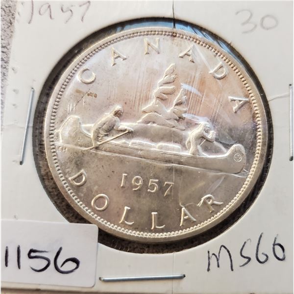 1957 Canada Silver Dollar