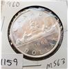 Image 1 : 1960 Canada Silver Dollar