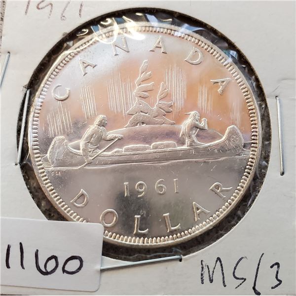 1961 Canada Silver Dollar