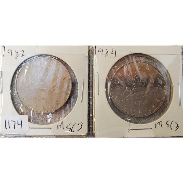 1983 + 1984 Canada Dollars