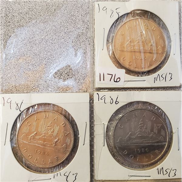 1985 + 1986 x 2 Canada Dollars