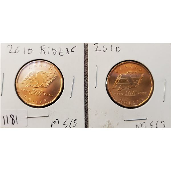 2010 Riders Loonie x 2