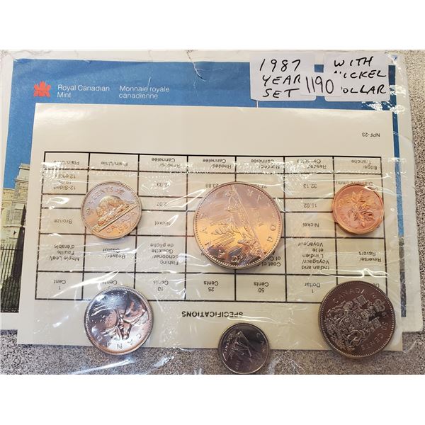 1987 Uncirculated Coin Set