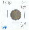 Image 1 : 1870 Victoria Five Cent Coin