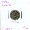 Image 1 : 1886 Victoria Five Cent Coin (VG) (Small 6)