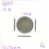 Image 1 : 1897 Victoria Five Cent Coin (VG) (S-8)