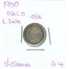 Image 1 : 1900 Victoria Five Cent Coin (L. Date) (Oval O) (G-4)