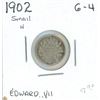 Image 1 : 1902 Edward VII Five Cent Coin (Small H) (G-4)